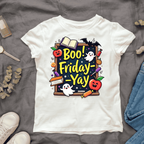 Boo! Friday T-shirt Design cover image.