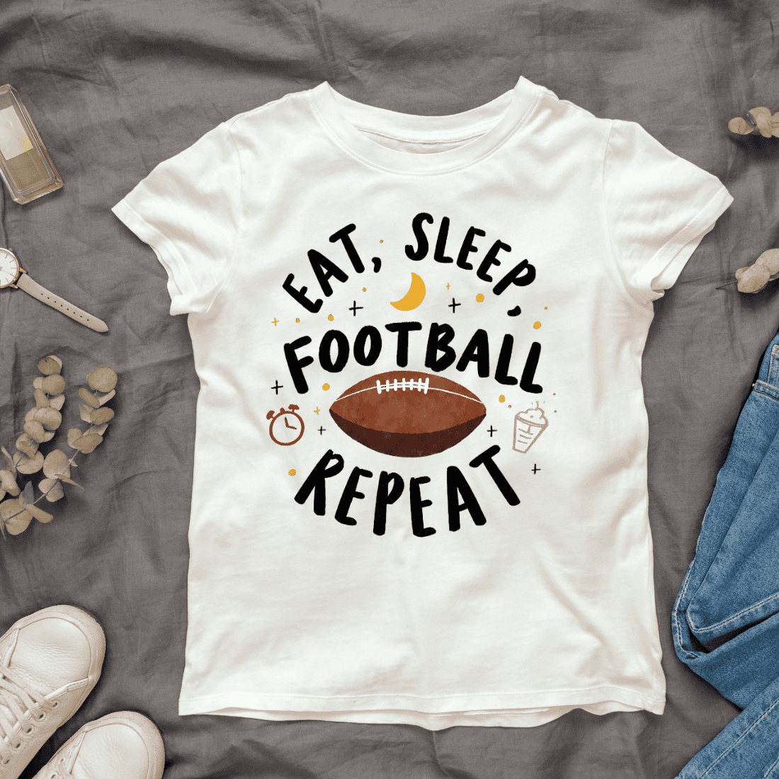 Football Lover T-shirt Design cover image.