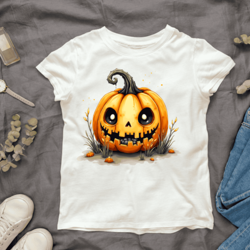 Ghost Pumpkins T-shirt Design cover image.