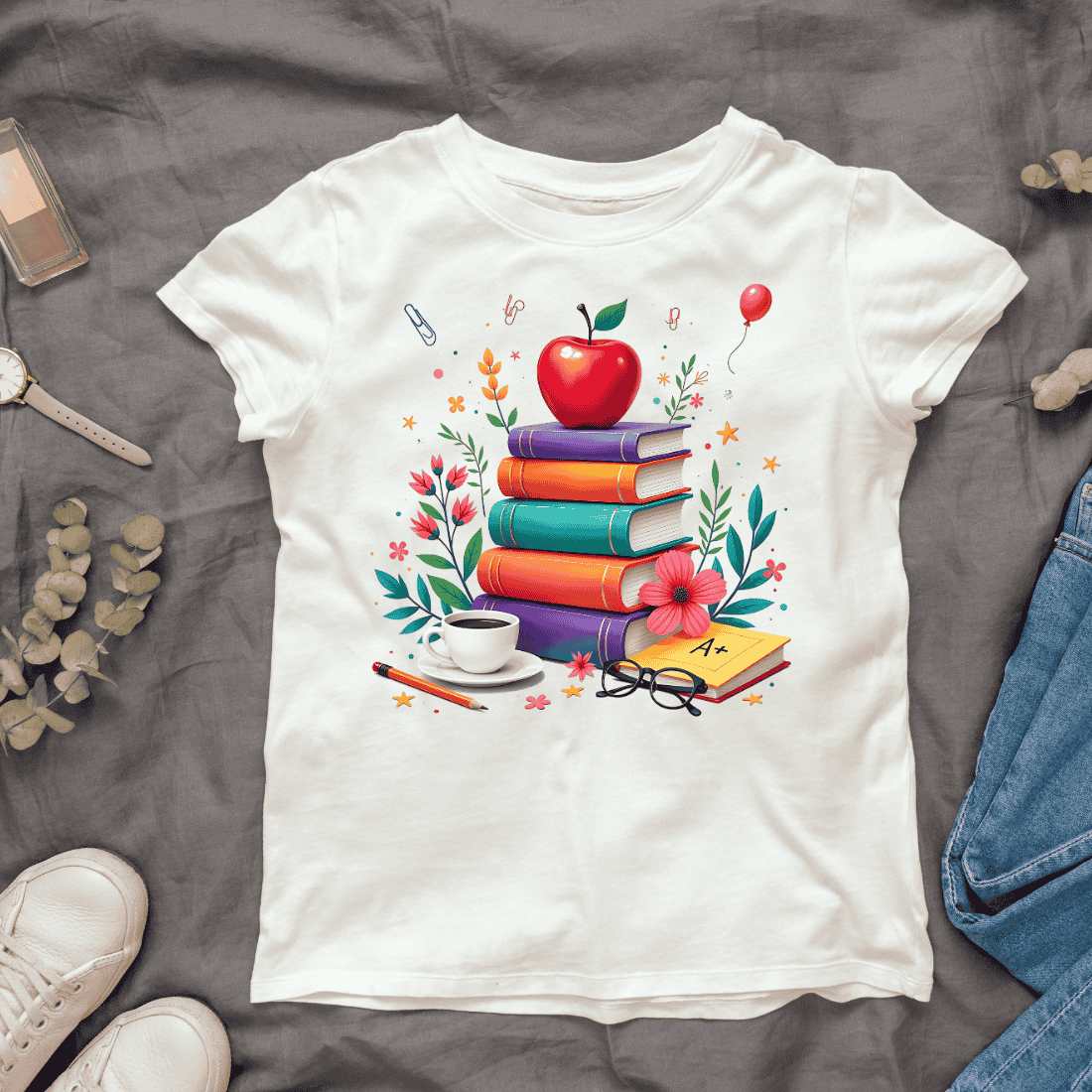 Inspiring Education T-shirt Design cover image.