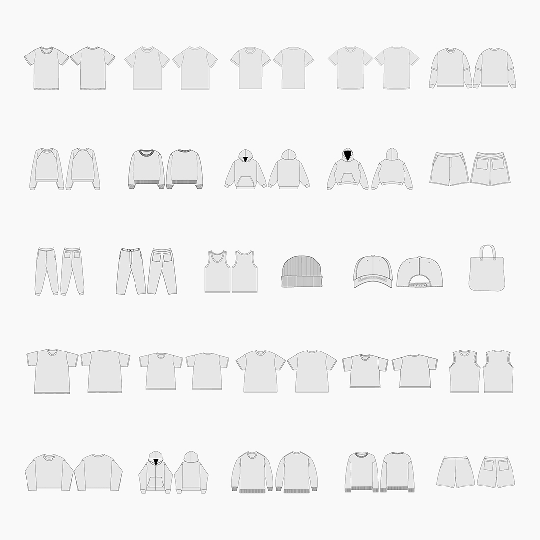 Vector Apparel Mockups Collection preview image.