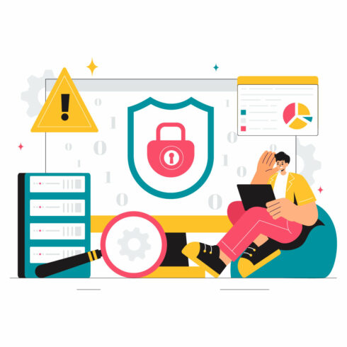 Vulnerability Calligraphy 9 Vulnerability Vector Illustration - MasterBundles