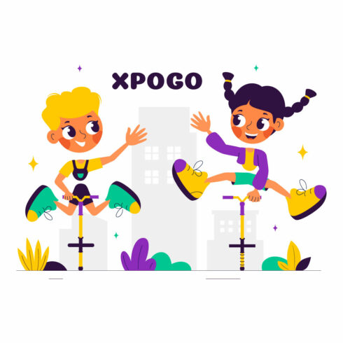 9 Sport Pogo Stick Illustration cover image.