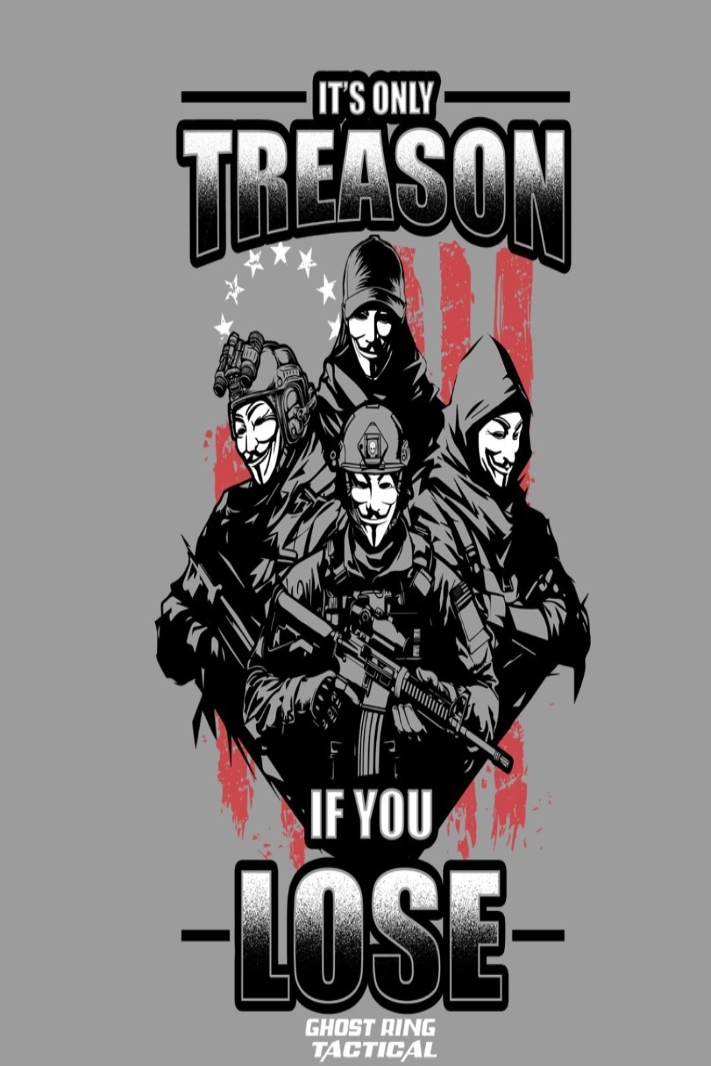 Ghost ring tactical-Original Rebel Brand tshirt pinterest preview image.