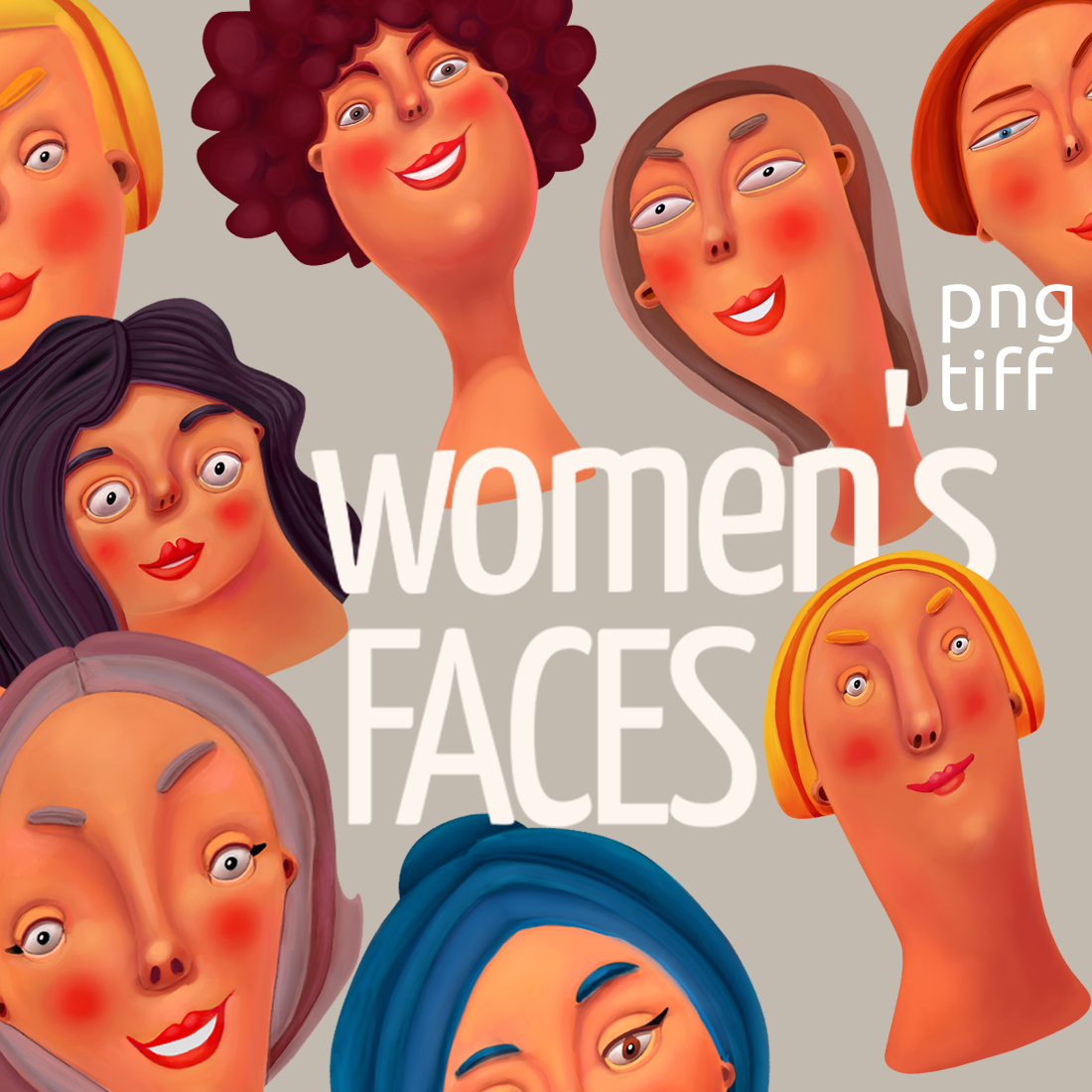 Womens faces cover image.