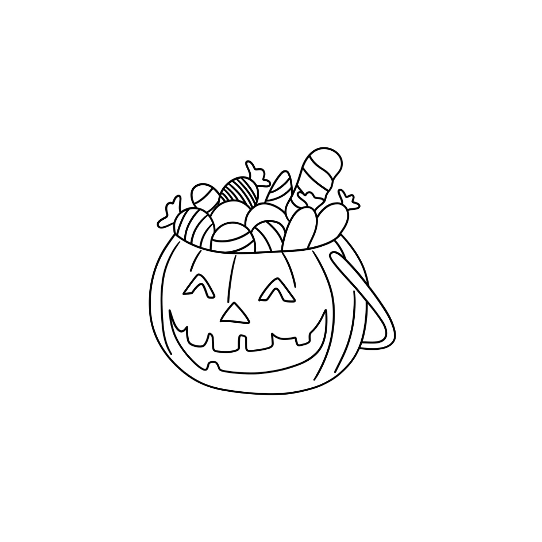 50 scary halloween coloring book pages cover image.