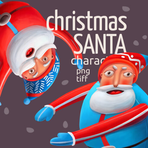 Christmas SANTA characters cover image.