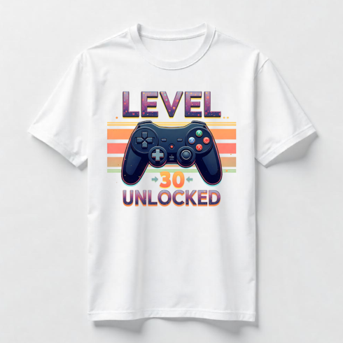 Retro Video Game Controller Graphic T-Shirt Design Bundle cover image.