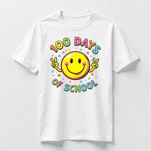 100 Days of School Celebration T-Shirt Design Bundle cover image.