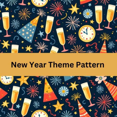 New year theme pattern cover image.