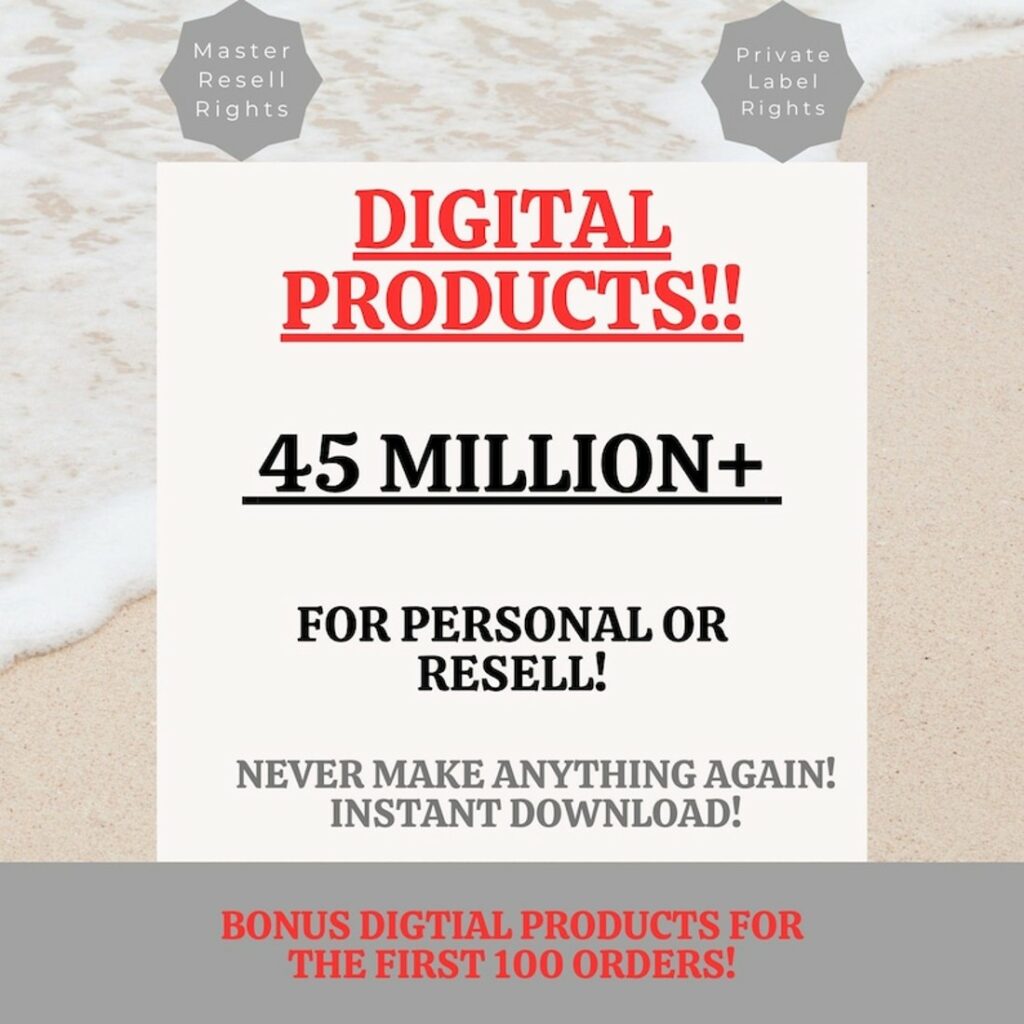 45 Million+ Digital PLR MRR Bundle for Passive Income, Personal Use ...
