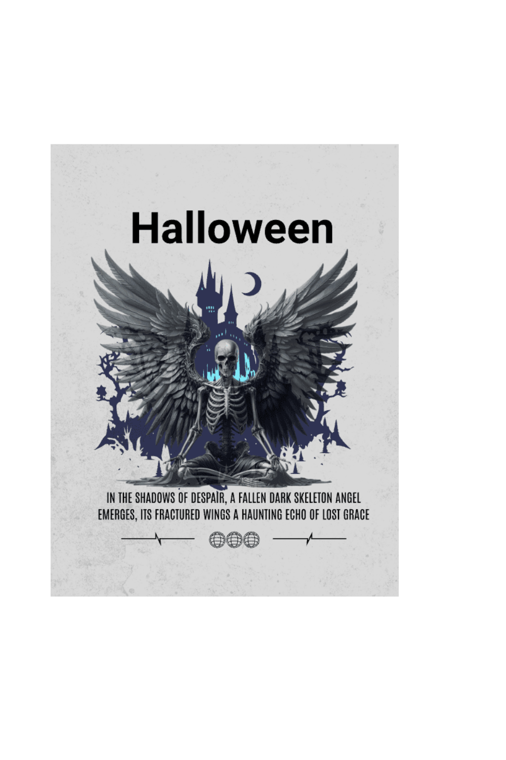 5 Halloween T shirt design pinterest preview image.