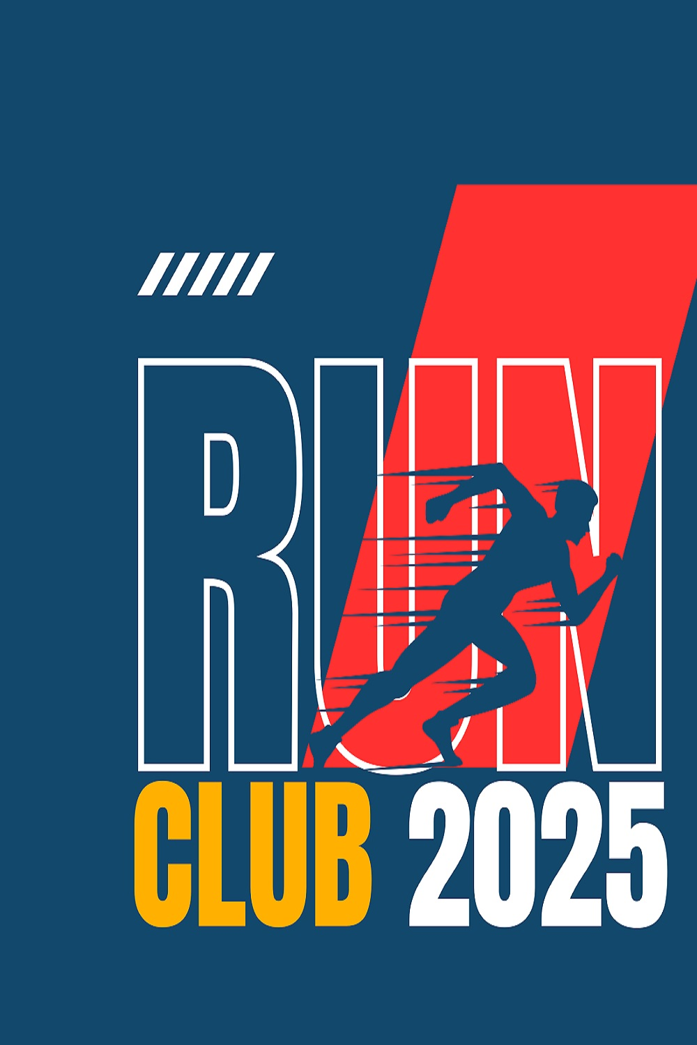 Bold Run Club T-Shirt 2025 Edition pinterest preview image.