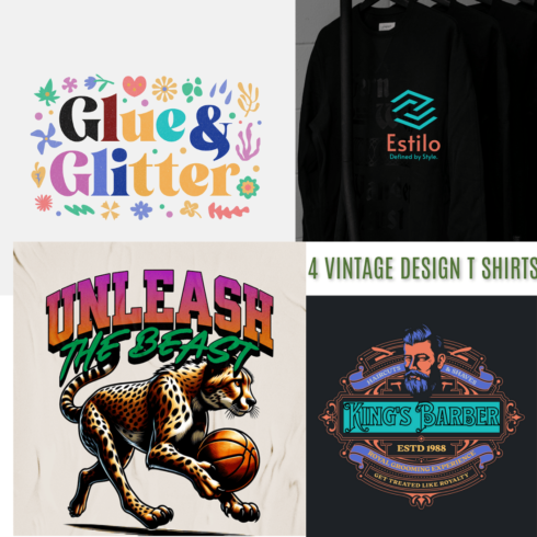 11 VINTAGE DESIGN T SHIRTS cover image.