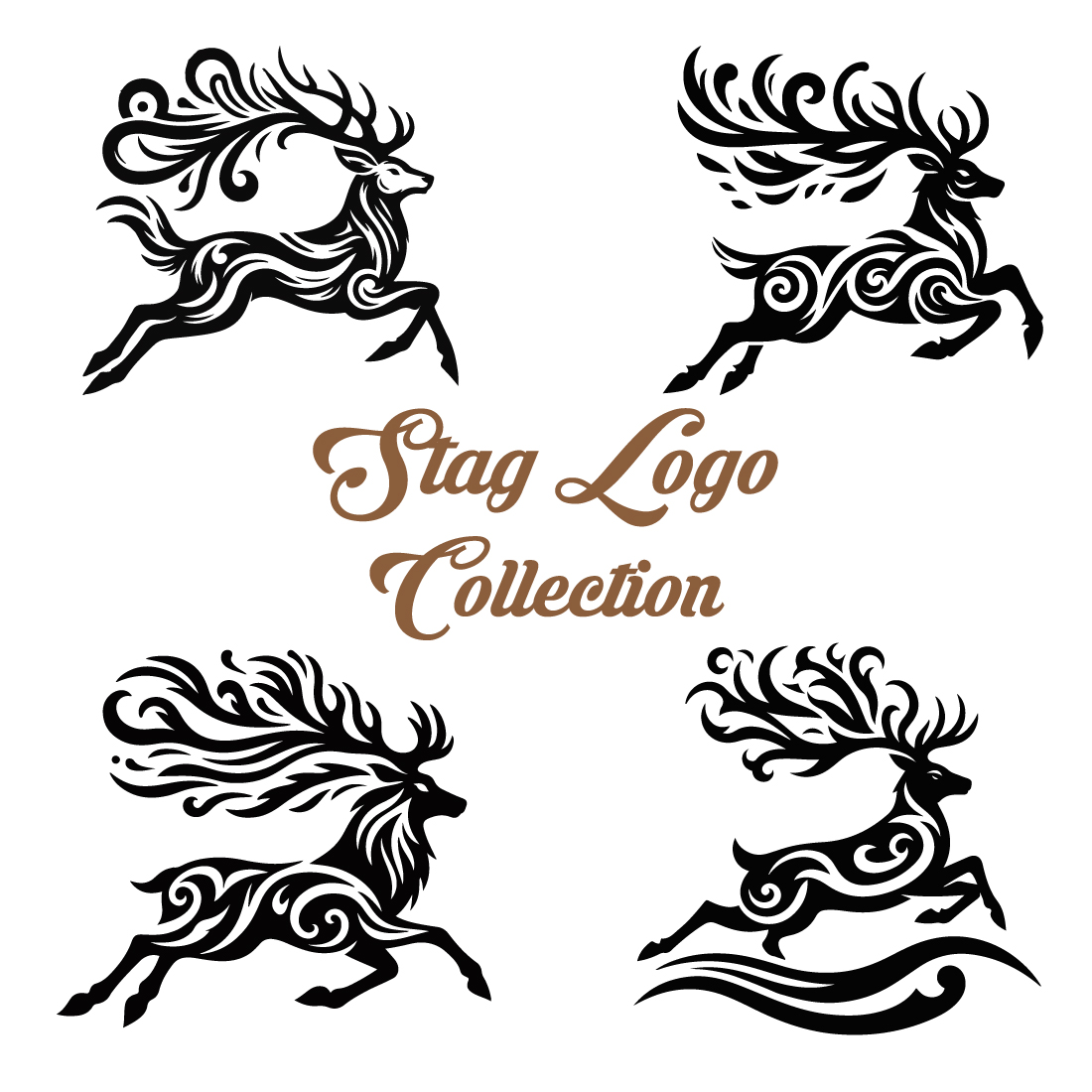 Logo Collection of Stag Running preview image.