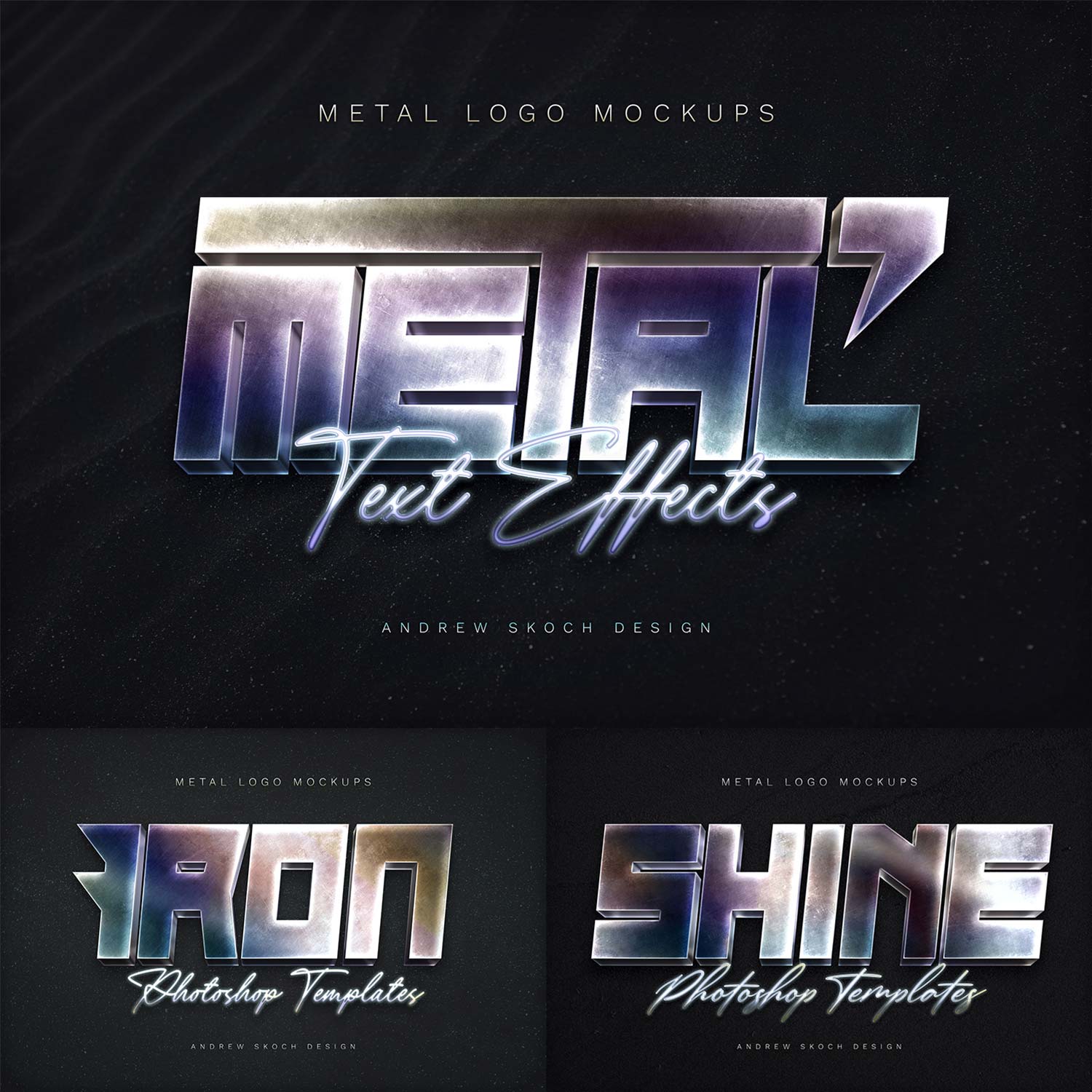 Metal Text and Logo Effects cover image.