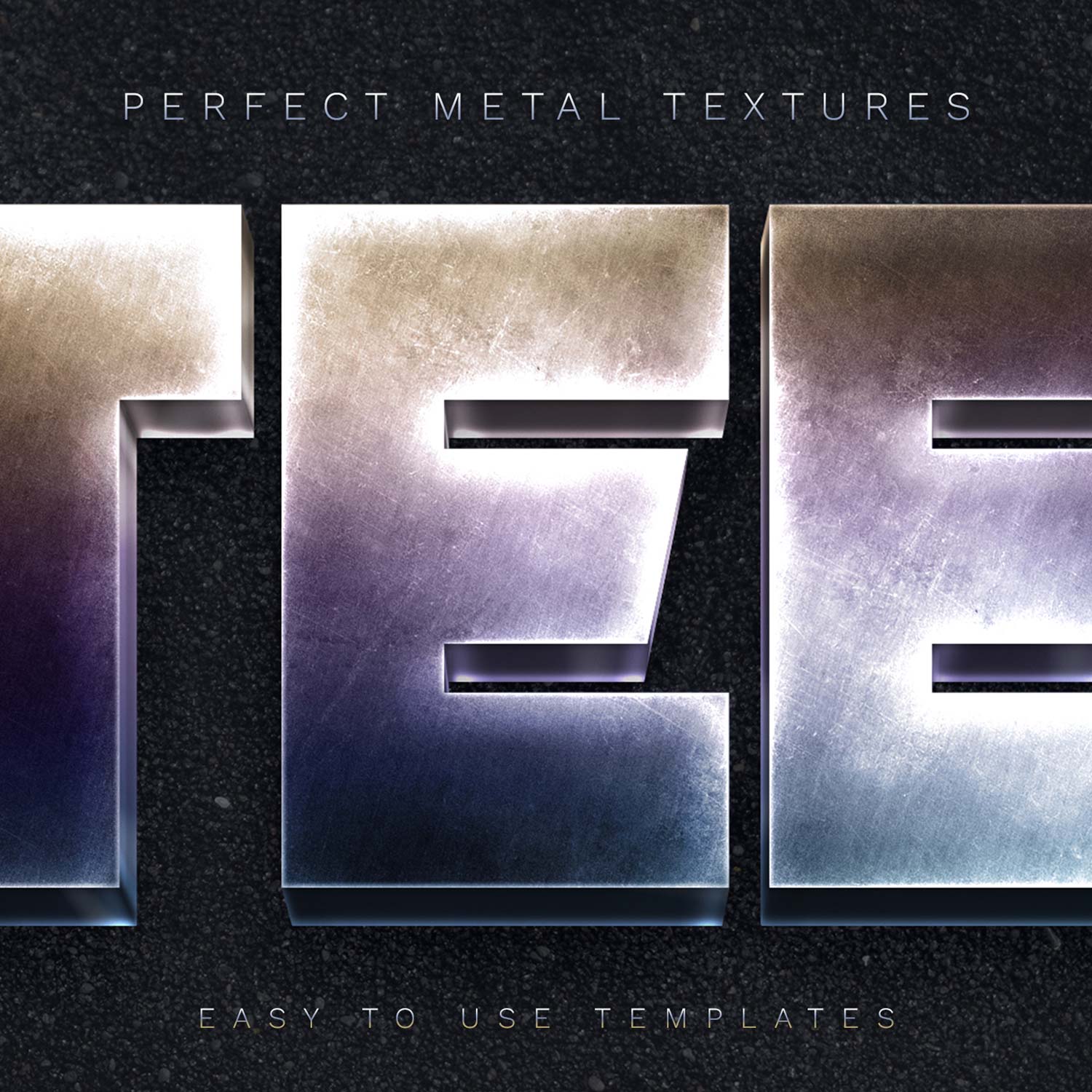 Metal Text and Logo Effects preview image.