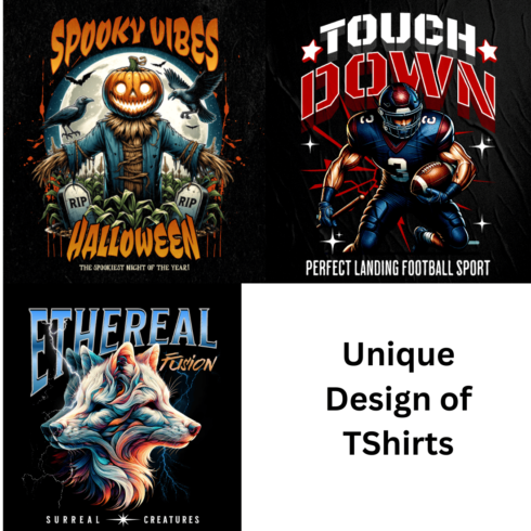 Unique Tshirts Design cover image.