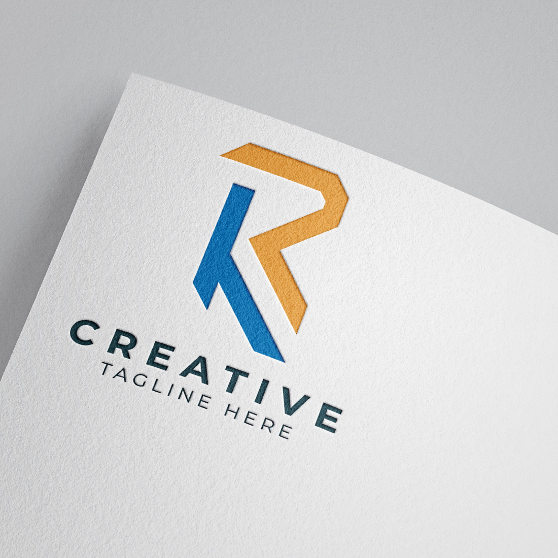 KR letter logo template design cover image.