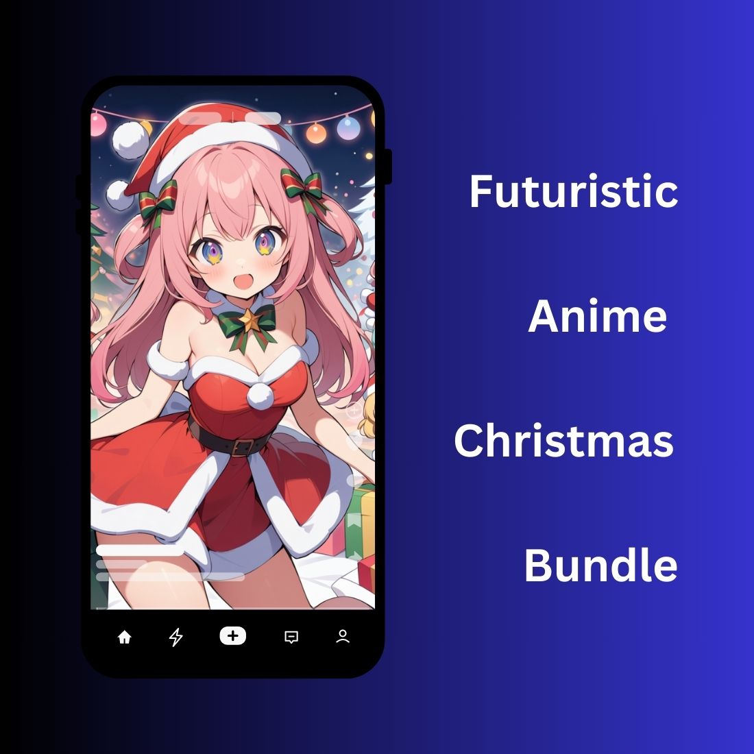 Futuristic Anime Christmas Bundle cover image.