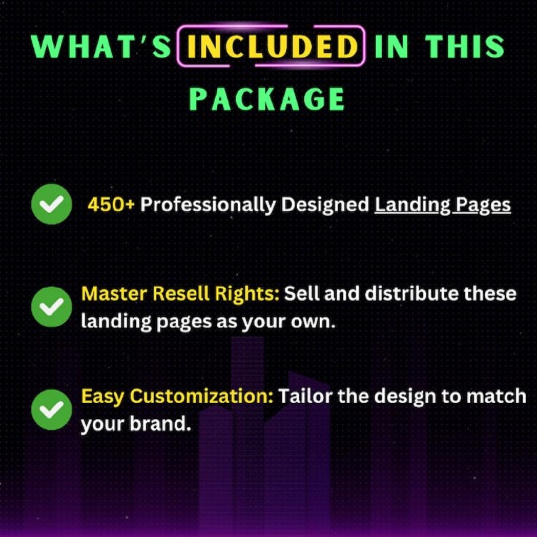 "Transform Your Business with 450+ Editable Landing Pages – Ready to Boost Your Sales!" preview image.