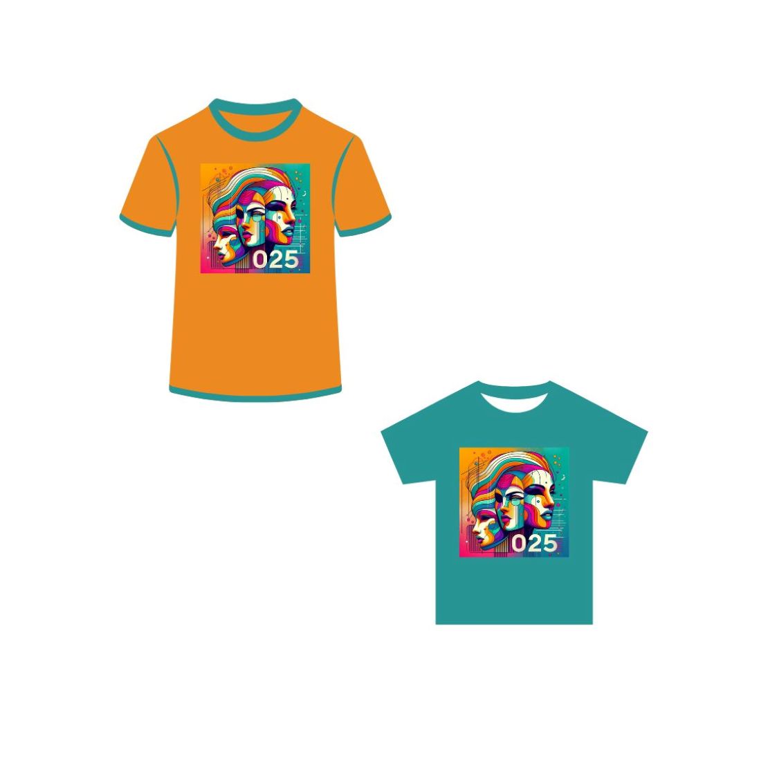 Modern New Year 2025 T-Shirts: Trendy, Vibrant Designs for Celebrating in Style preview image.