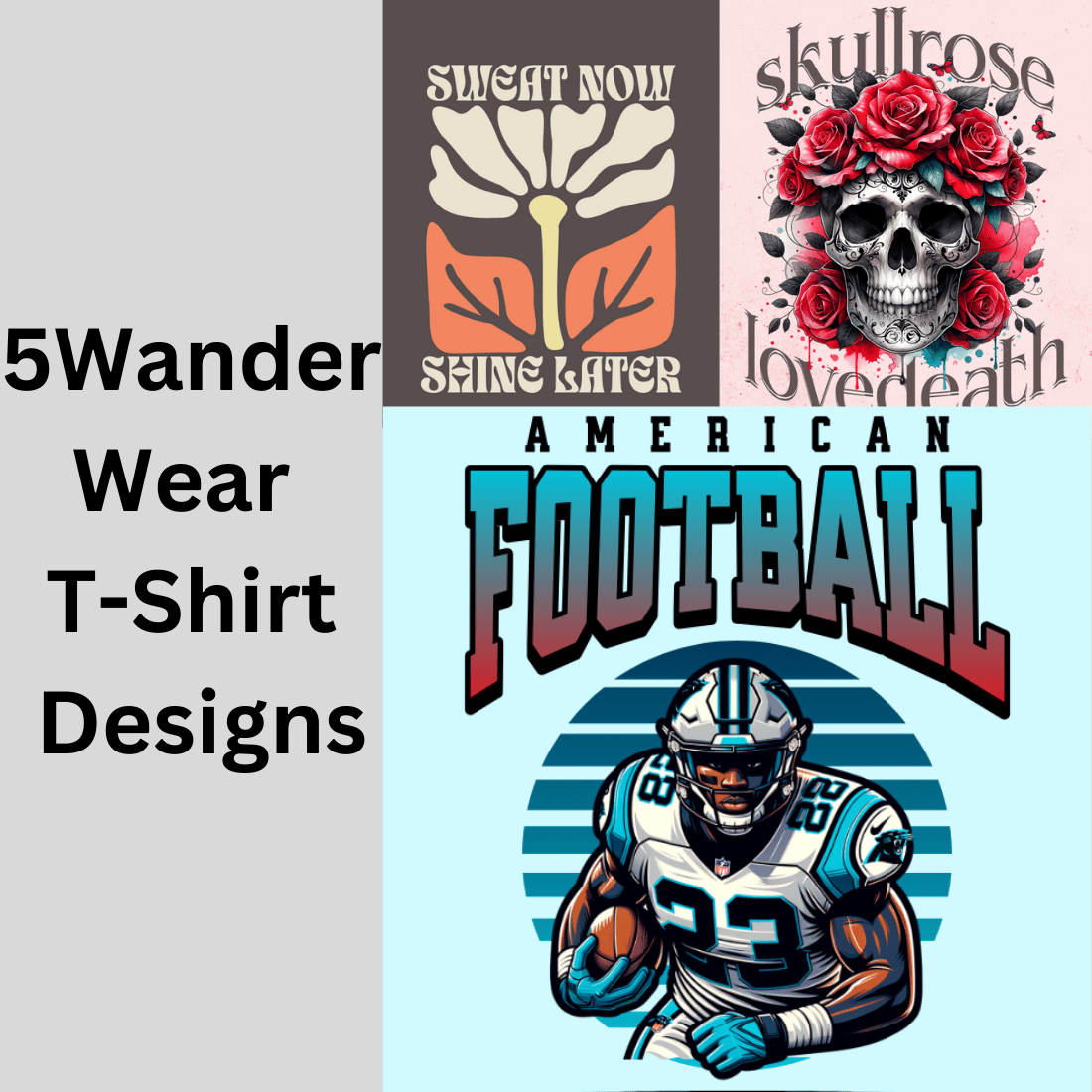 WanderWear T-Shirt Designs preview image.