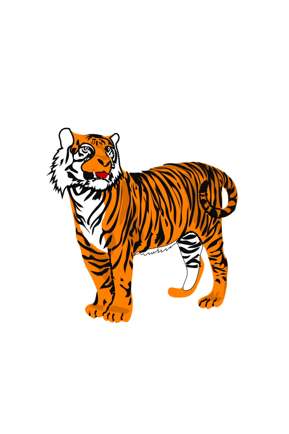 28 Tiger graphic bundle pinterest preview image.