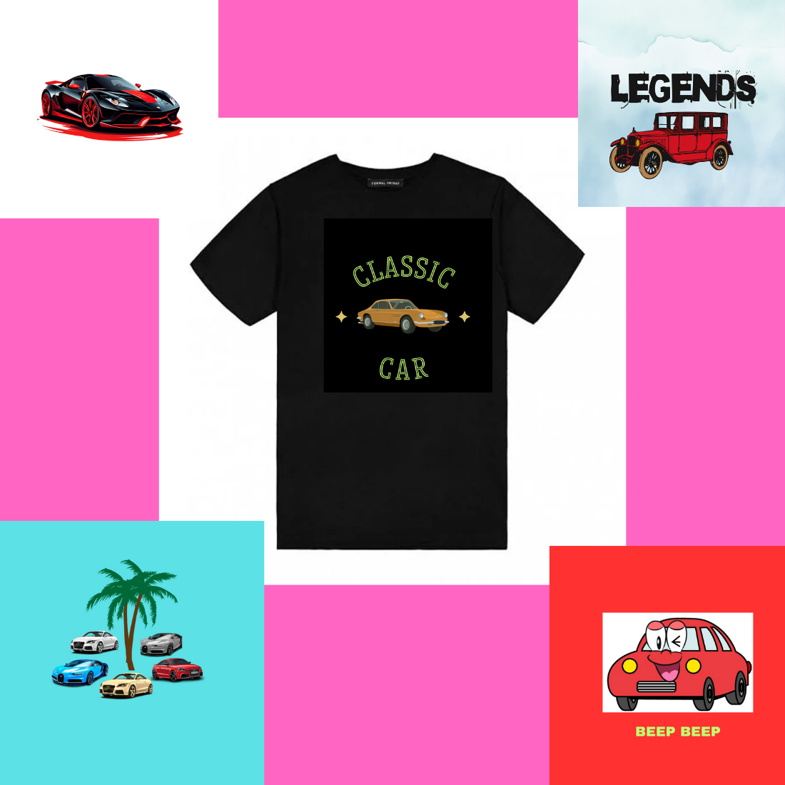 Unique cars T_ shirts preview image.