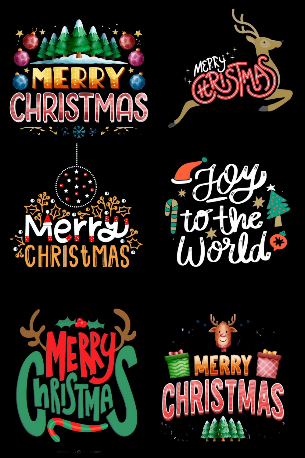 Christmas PNG Bundle Christmas Shirt Design Bundle pinterest preview image.