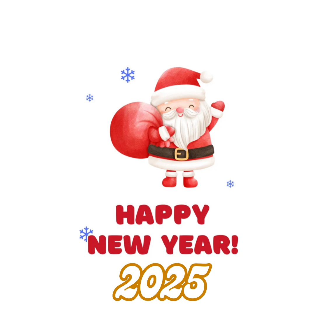 Happy new year 2025 T-shirt preview image.