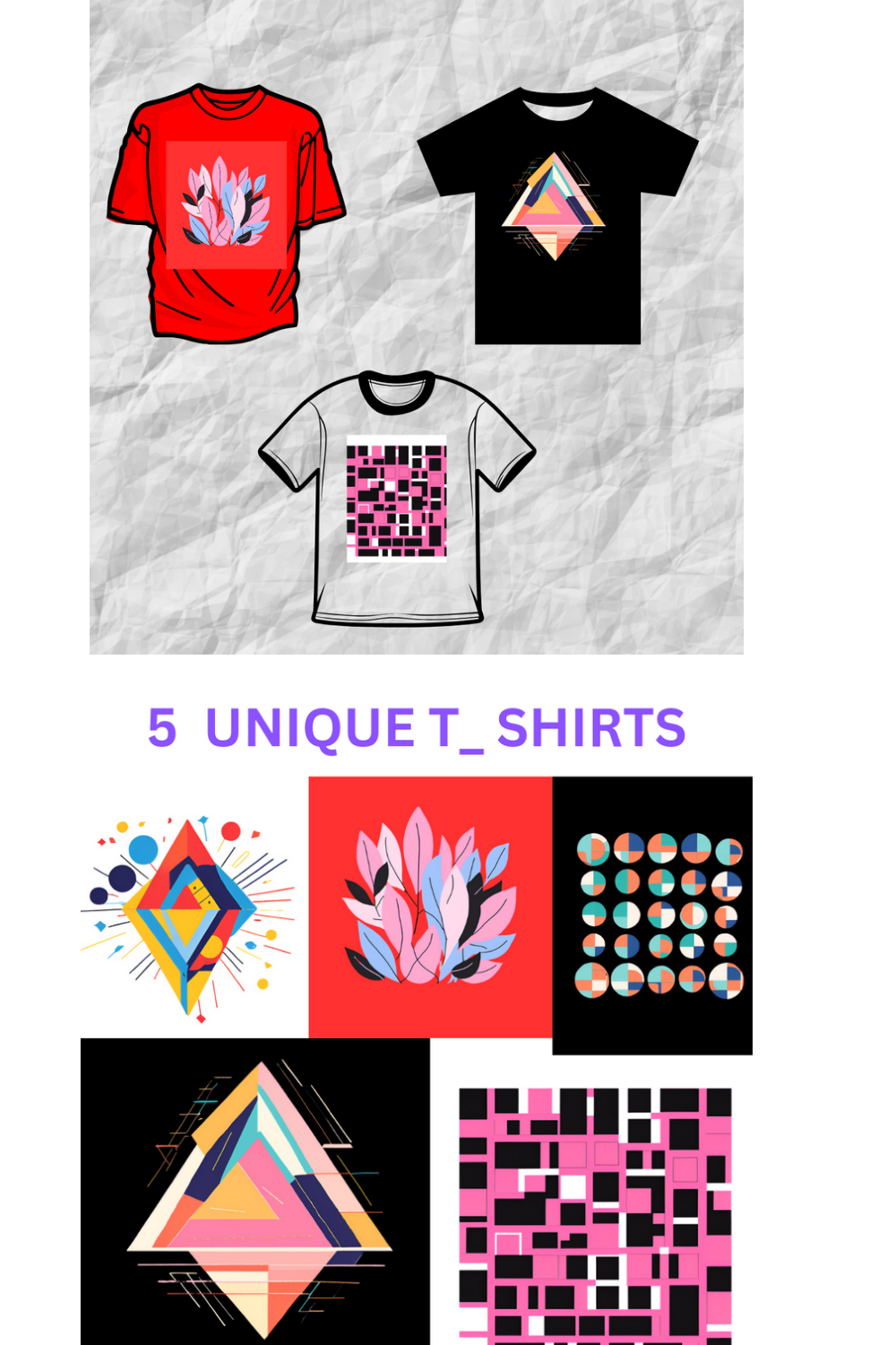 Unique T shirts pinterest preview image.