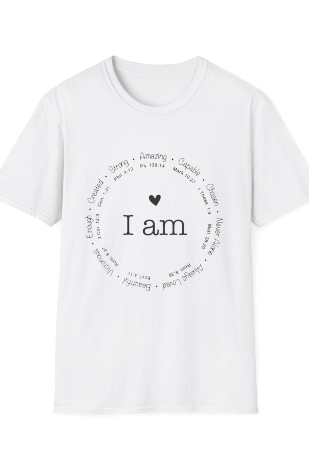 Becca_Reeder on I am | Minimal shirt design, Shirt design inspiration, Christian shirts designs pinterest preview image.