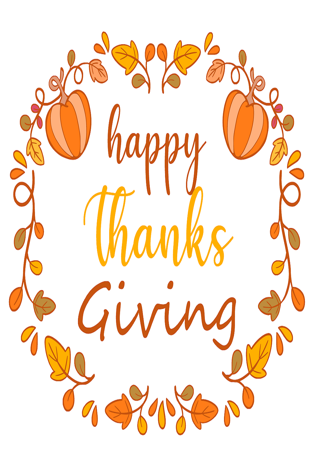 Happy thanks giving pinterest preview image.