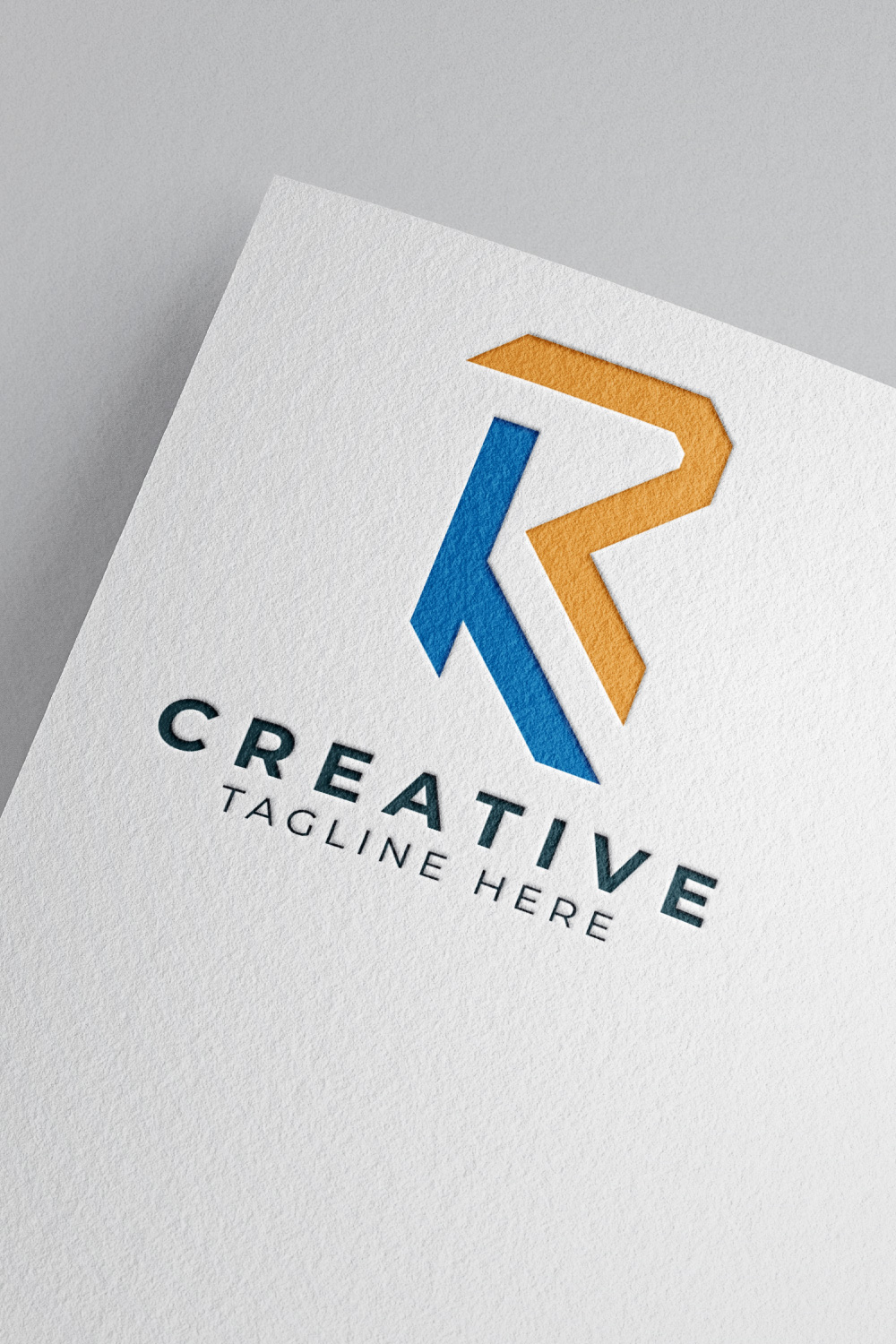 KR letter logo template design pinterest preview image.