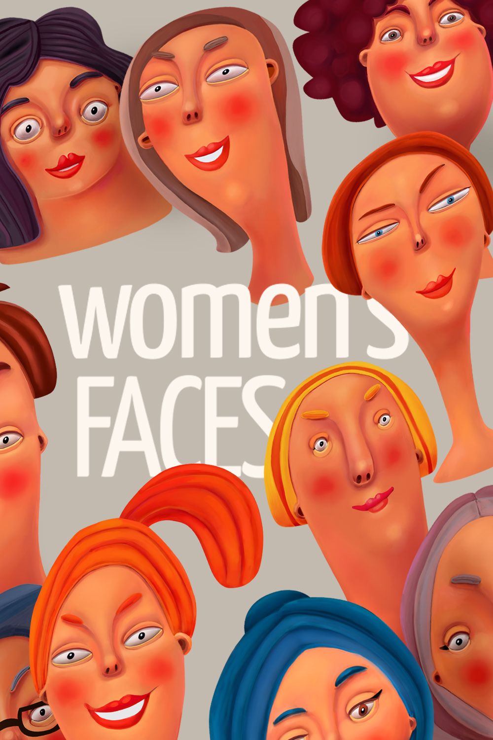 Womens faces pinterest preview image.