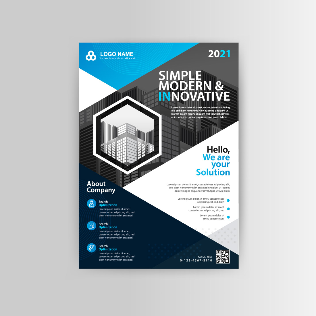 3 flyer design template blue 03 545