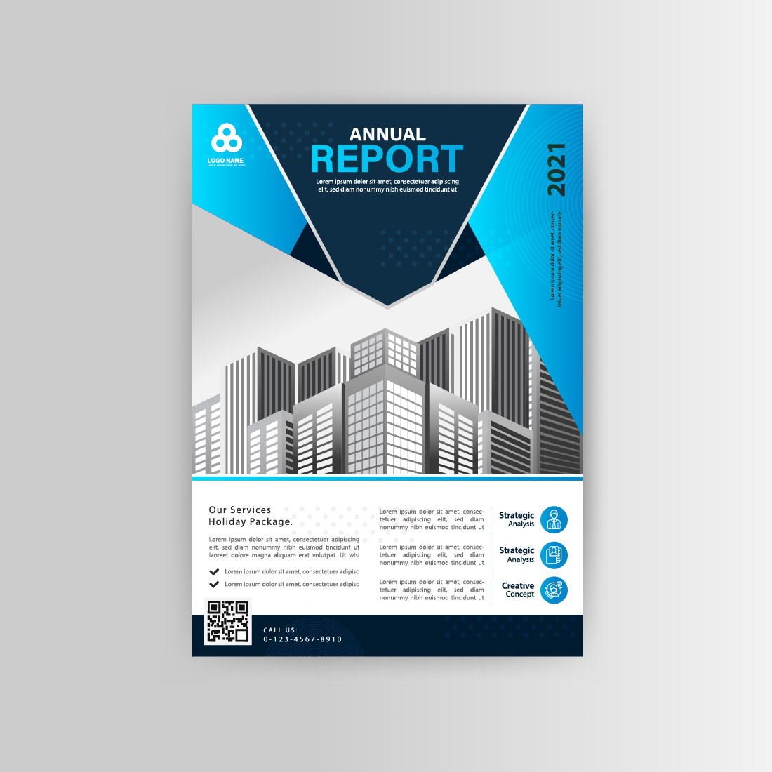 3 flyer design template blue 04 689