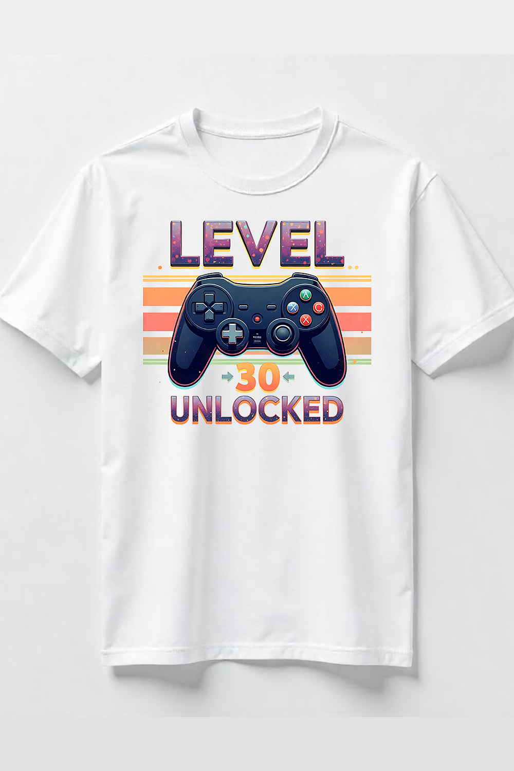 Retro Video Game Controller Graphic T-Shirt Design Bundle pinterest preview image.