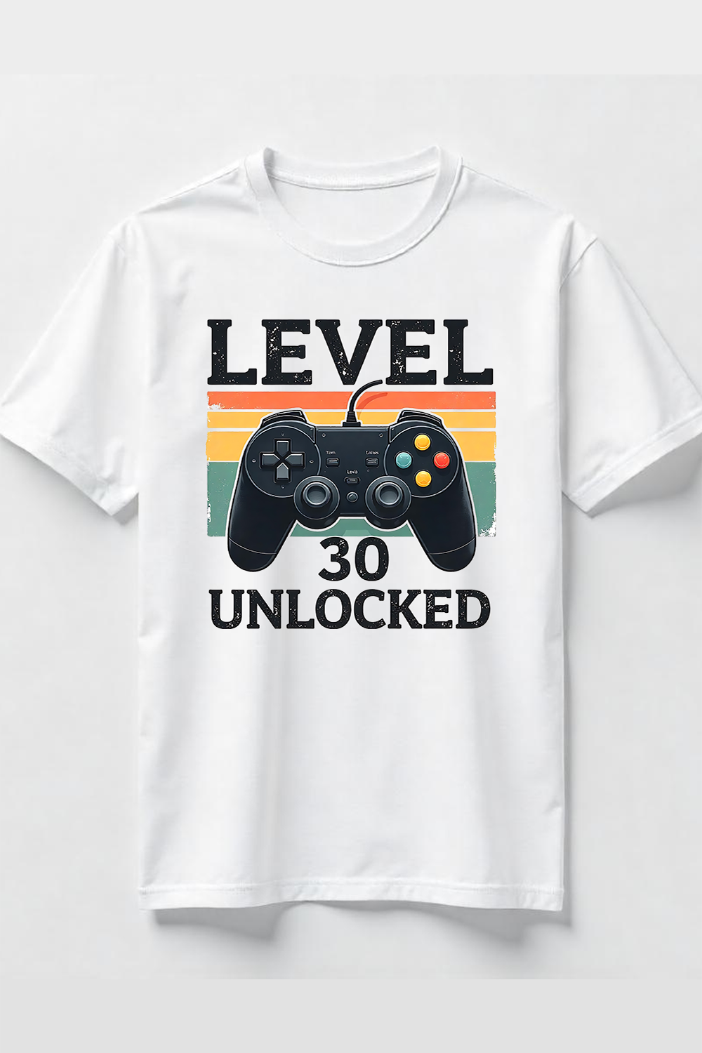 Level 30 Unlocked Gamer T Shirt Design Bundle pinterest preview image.