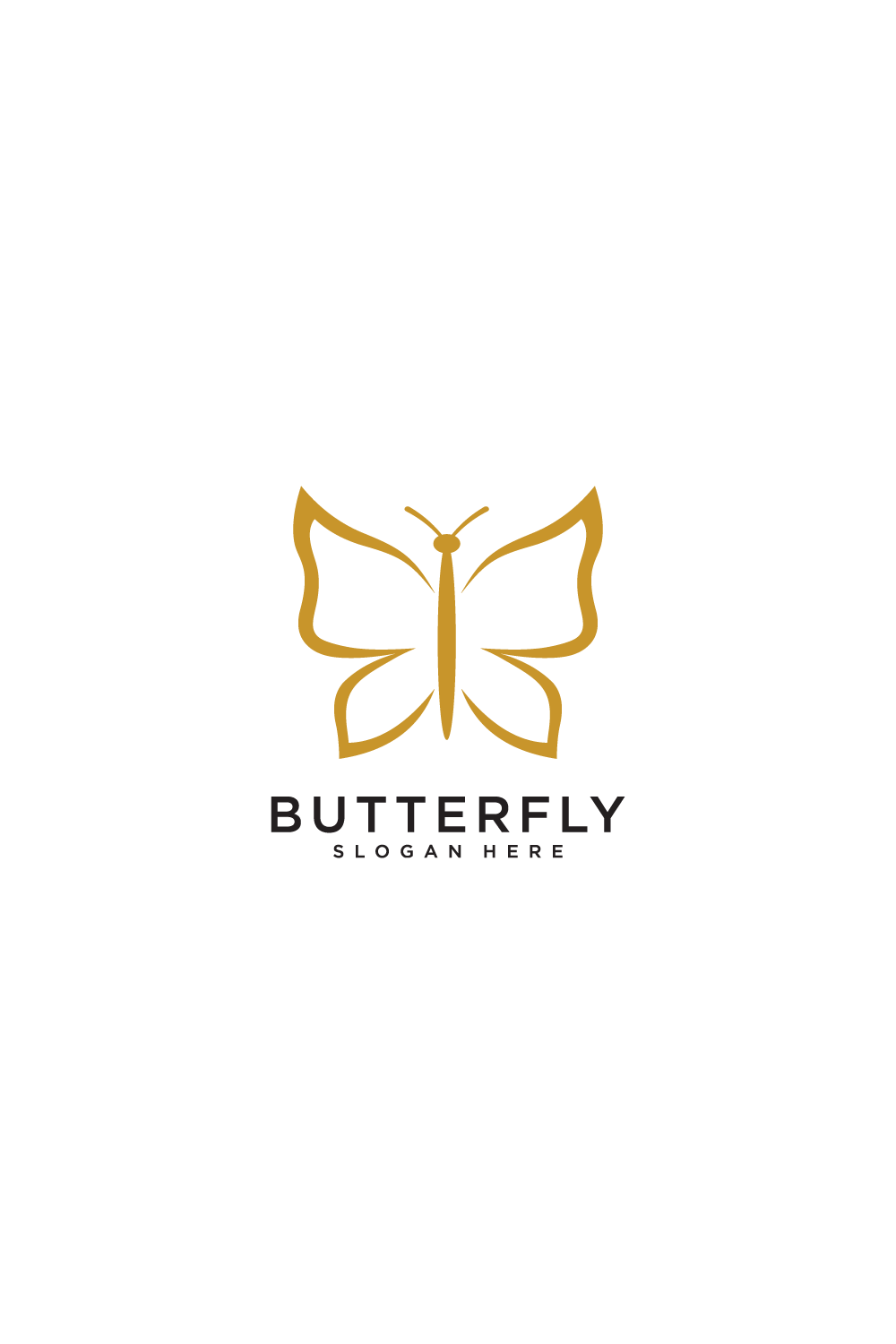 butterfly animal logo design vector pinterest preview image.