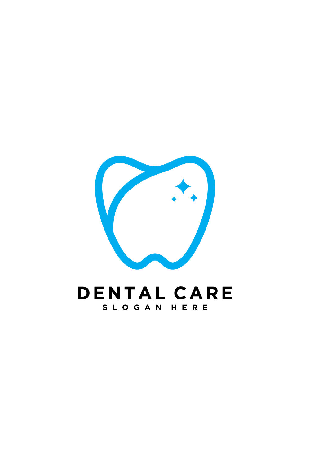 dental logo pinterest preview image.