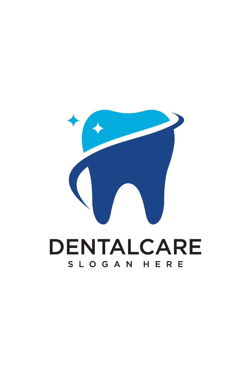 dental care logo pinterest preview image.