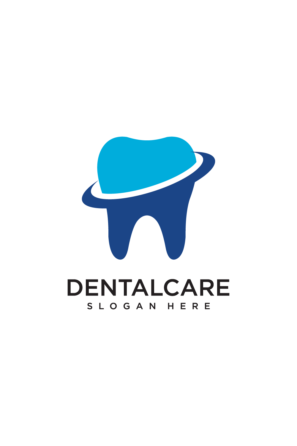 dental care logo pinterest preview image.