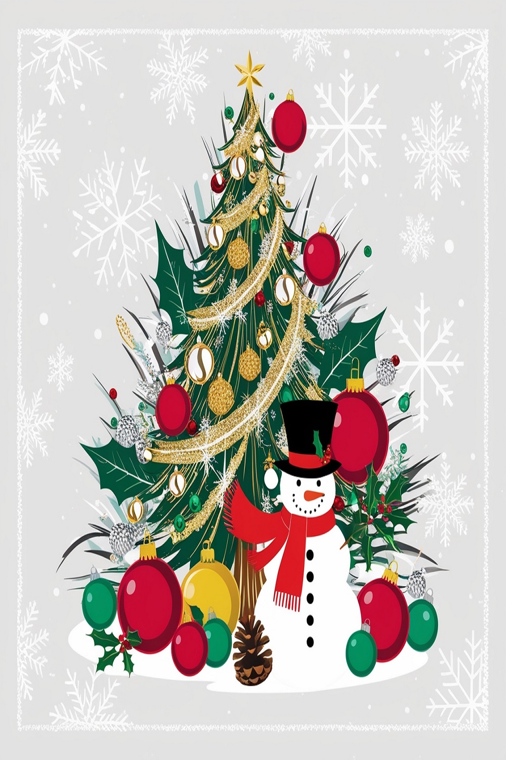 Christmas Pattern pinterest preview image.