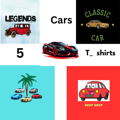 Unique cars T_ shirts cover image.