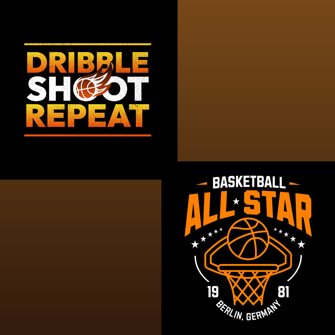 5 Sports T-Shirt Designs preview image.