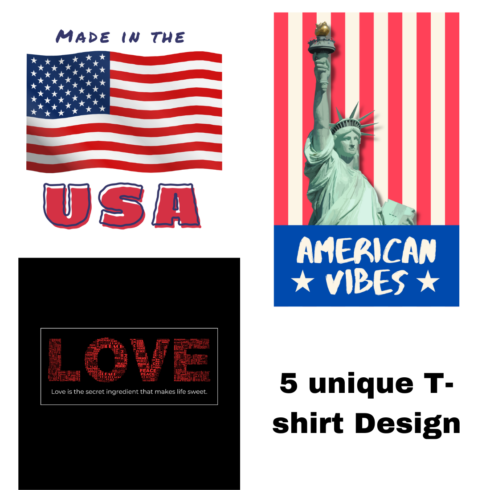 5 Unique T-Shirt Design cover image.