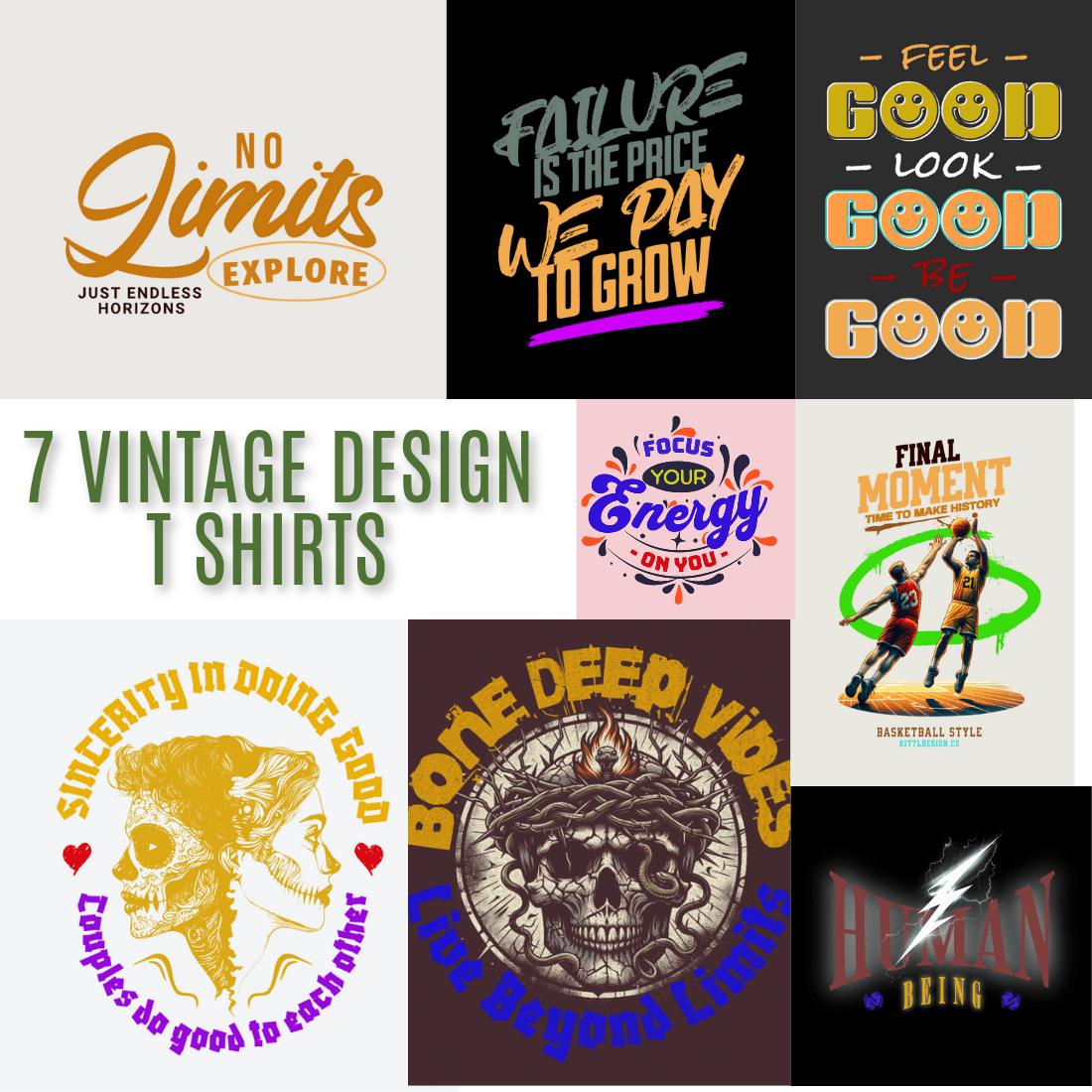 VINTAGE DESIGN T SHIRTS cover image.