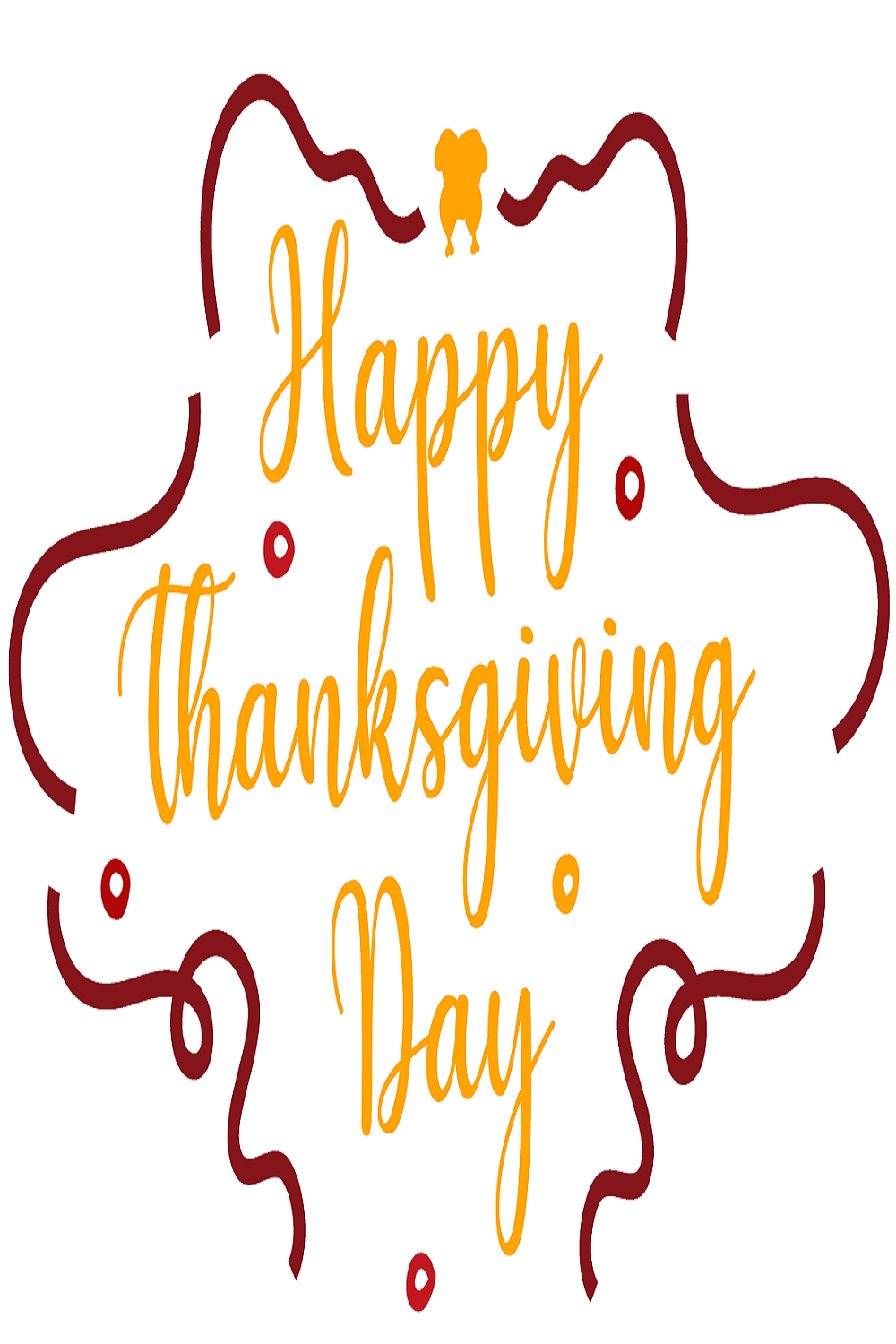 Happy thanksgiving day pinterest preview image.